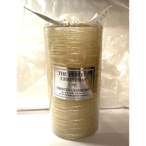 The Perfect Christmas Candle Frosted Cranberry Scented 6” Burns 85 Hours SEALED